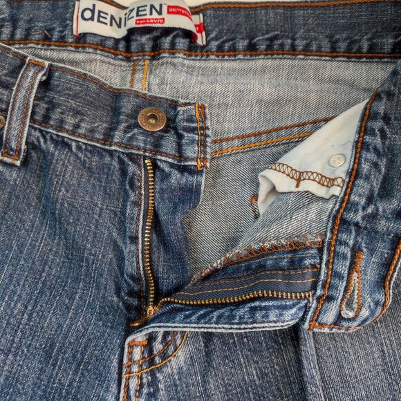 Denizen from Levi's jeans 281 straight fit washed denim blue men's size 29X30 - Picture 8 of 14
